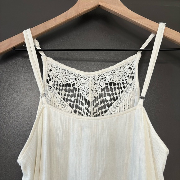 Amuse Society Lilah Ivory Fringe Shift Dress with Tassels Coastal Cowgirl Vibes - Picture 9 of 10